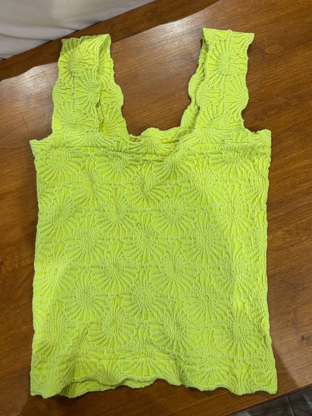 NWOT FP Dupe tank yellow size M